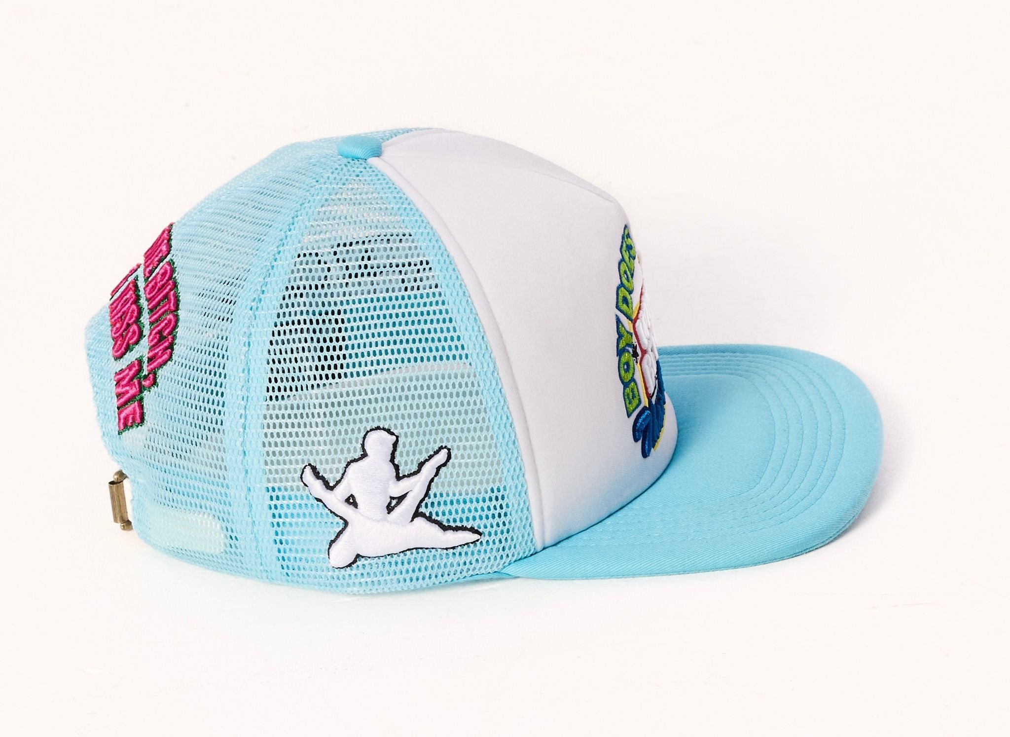 Who's better than the boy Cap - Baby Blue/White