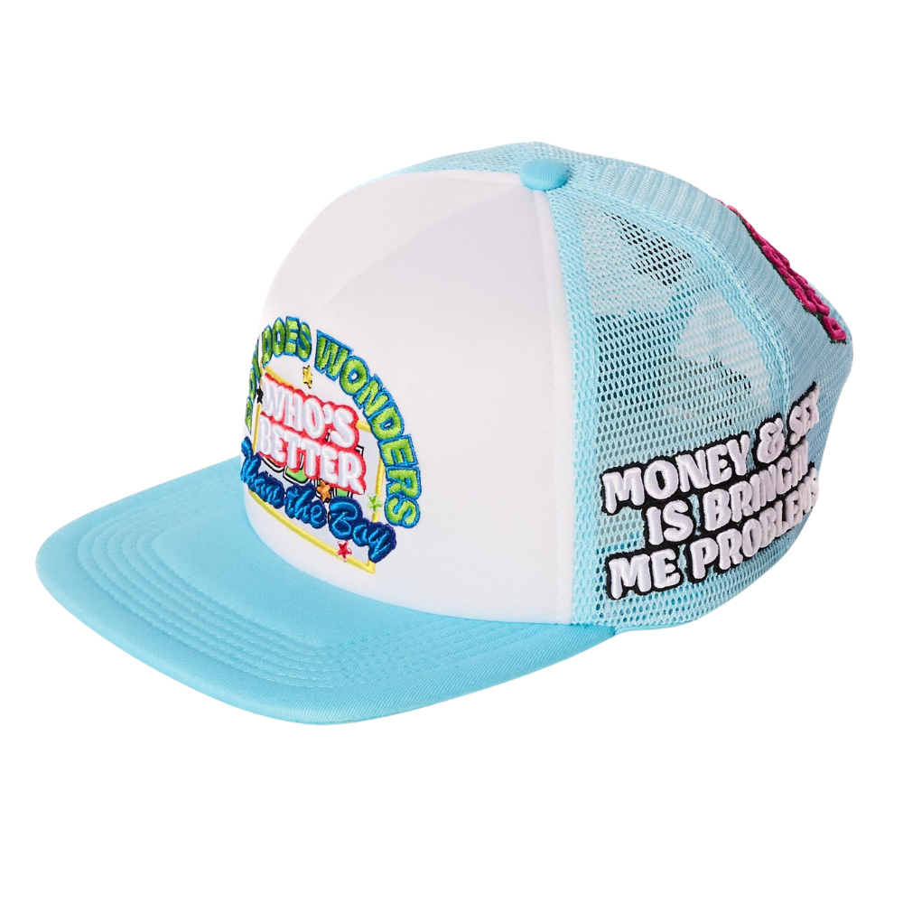 Who's better than the boy Cap - Baby Blue/White