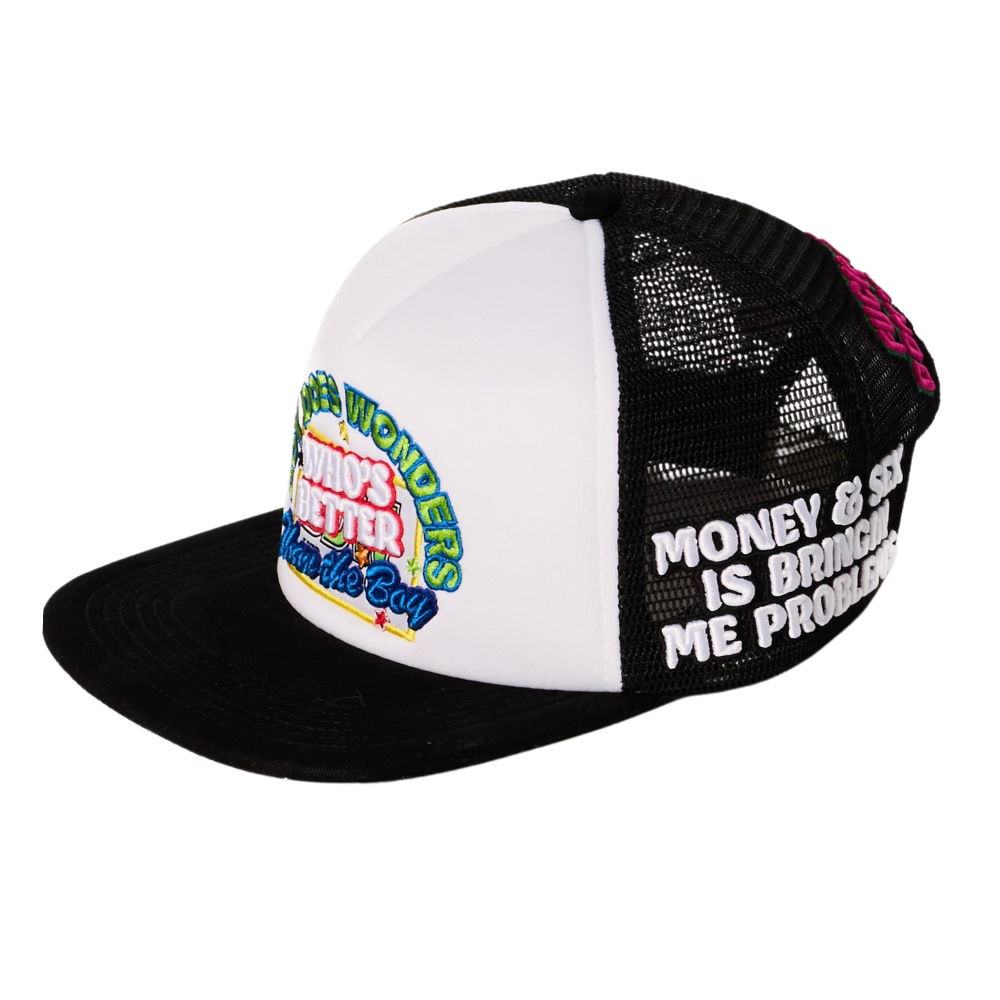 Who's better than the boy Cap - Black/White